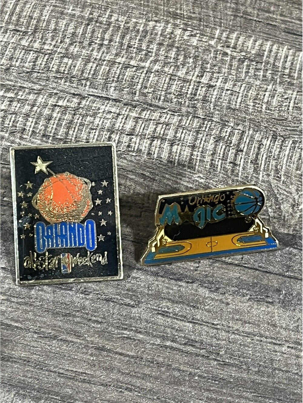1992 NBA All-Star Game Weekend Orlando Magic Lapel Hat Pins